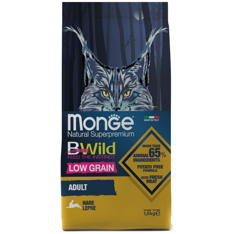 Monge Superpremium Cat Bwild Adult Hare ������������� ���� ��� �������� �����, � ����� �����