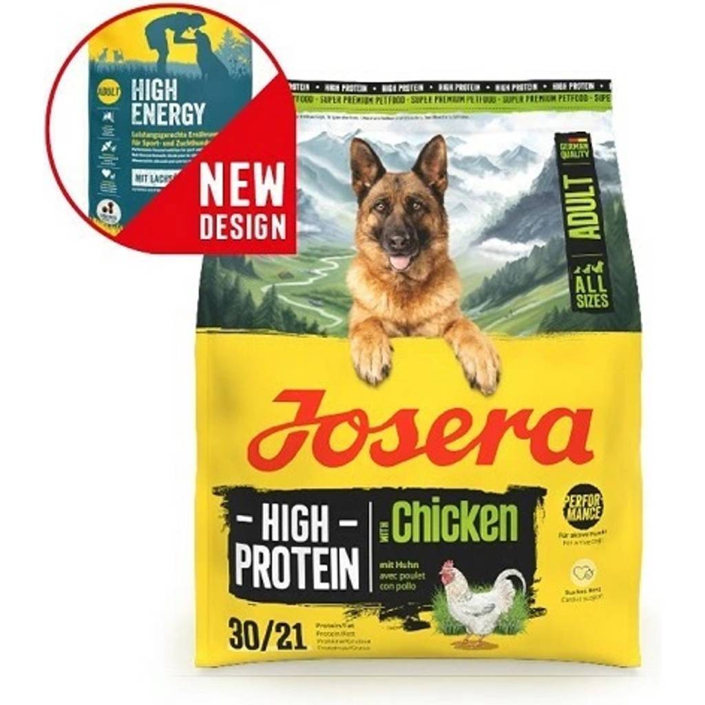 Josera High Protein Adult with Chicken (Adult/All sizes 30/21) ��� �������� ����������, ��������� � ������� �����, ����� �������� � ����������, ��� ������������ ������, ����� ������� ������� ������ 30%, �������� ���� ������ ( ������ High Energy)