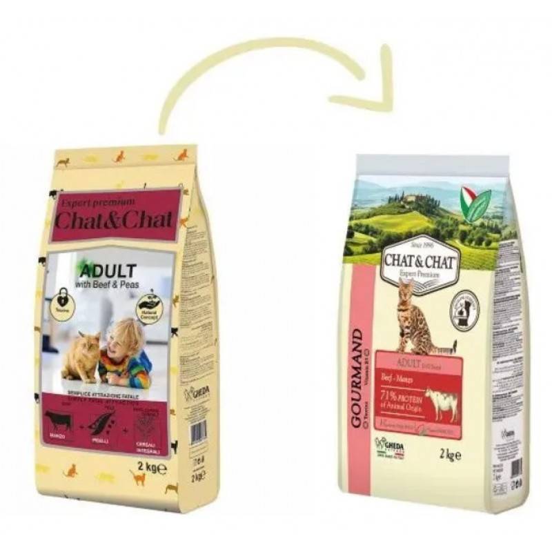 Chat&Chat Expert Adult with Beef & Peas ��� �������� ����� � ��������� � �������