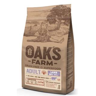 OAK'S FARM Grain Free Lamb Adult Small and Mini Breed Dogs ����� ����������� ���� ��� ����� ��������� � ����������� �����, ������� ,6,5��