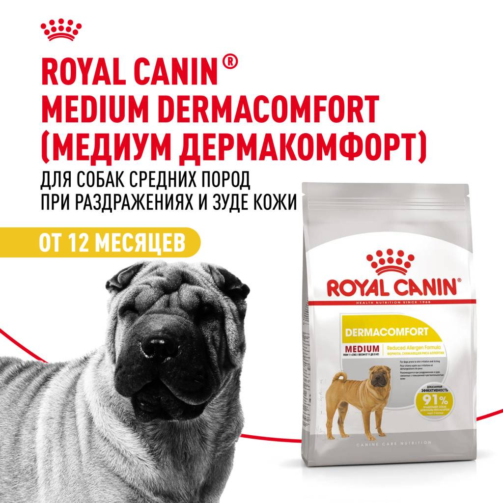 Royal Canin Medium Dermacomfort ���� ��� ����� � ����� ���