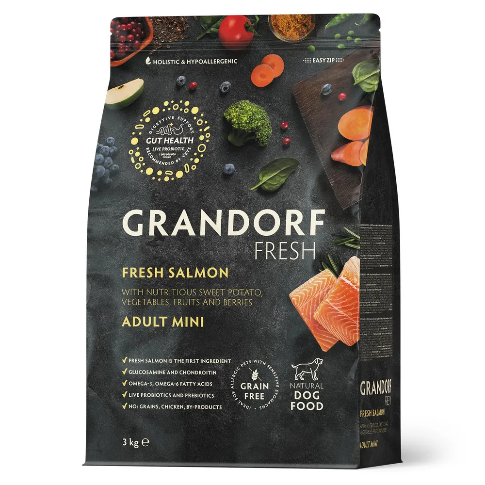 Grandorf FRESH Adult MINI Salmon&Sweet Potato (������ ���� ������ � ������� ��� ����� ������ �����)