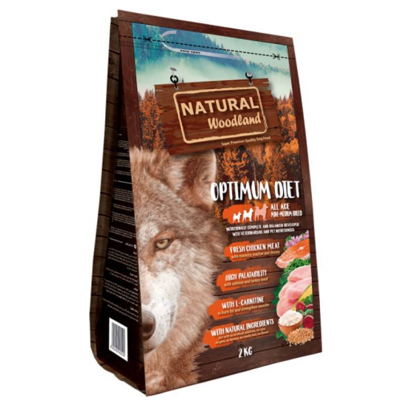 Natural Woodland Dog Optimum Mini&Medium Low Grain - �����, ������������� ���� ��� ������ � ������� �����, ������� � ������