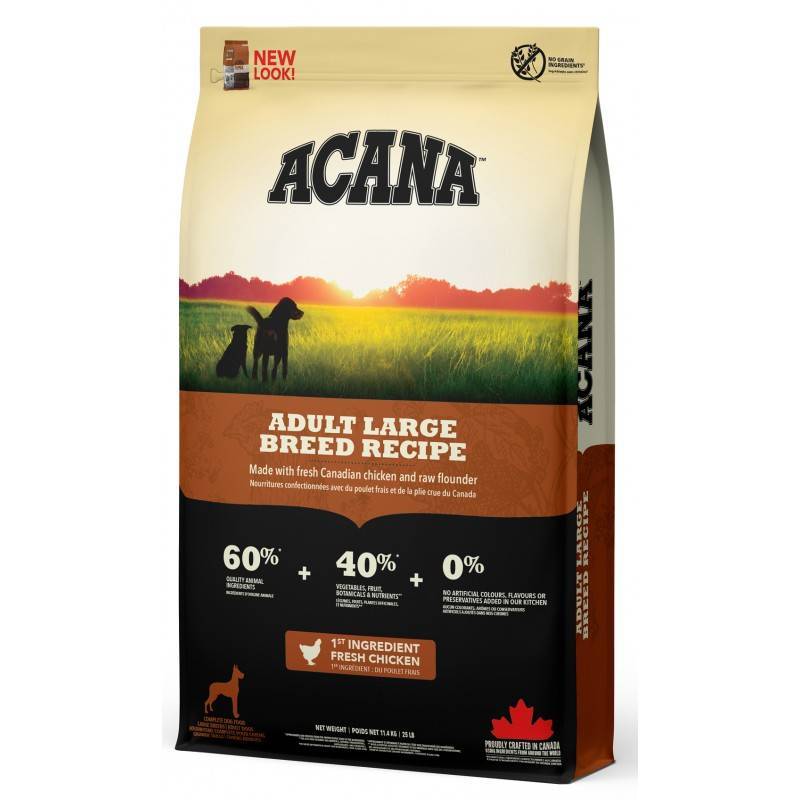 ACANA ADULT LARGE BREED  (60% / 40%) - ����������� ���� ��� �������� ����� ������� �����, �� ������ ���������, ������� � ��������