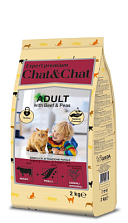 Chat&Chat Expert Adult with Beef & Peas       