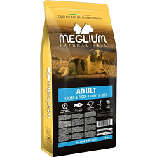 Meglium Dog Adult Trout & Rice, ������/���, 14 ��