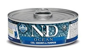 �������� Farmina Kitten Ocean Cod, Shrimp&Pumpkin, 80 �