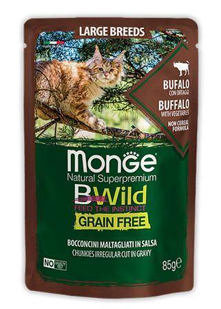  Monge Cat BWild Chunkies Buffalo/Vegetables