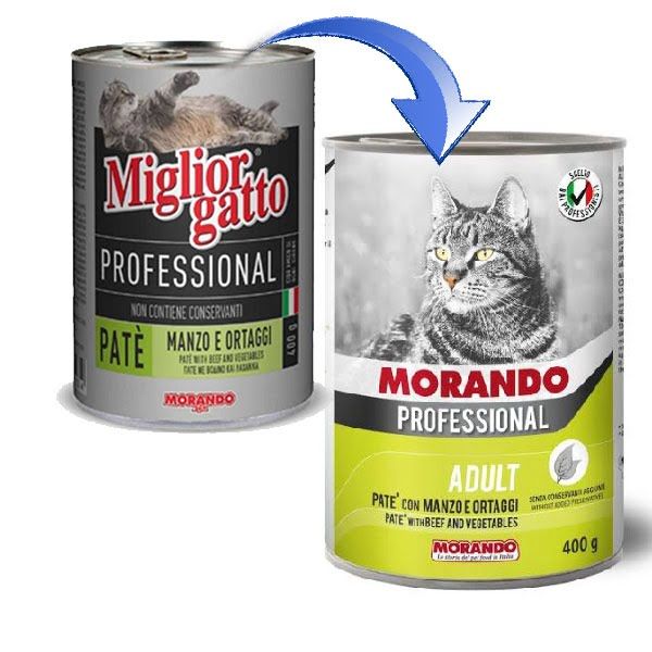 Morando Professional Beef and Vegetables Pate cat