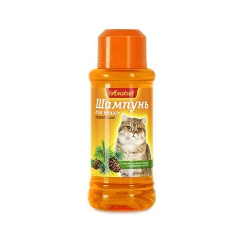 Шампунь Amstrel для кошек ранозаживляющий с маслом чайного дерева и кедровым маслом