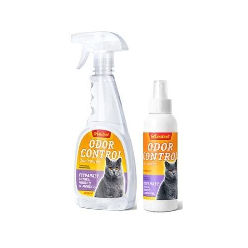 Средство Amstrel Оdor Control для устранения запахов, пятен и меток для кошек, с ароматом (дезодорирует)