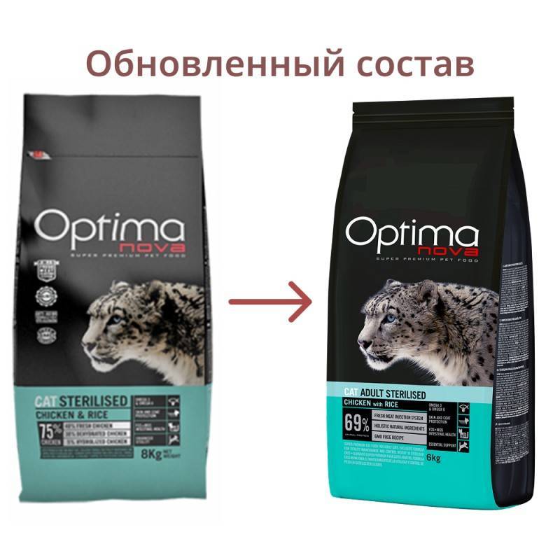 Optima Nova Cat Sterilised Chicken Rice / ��� ��������������� �����, � ������� � �����