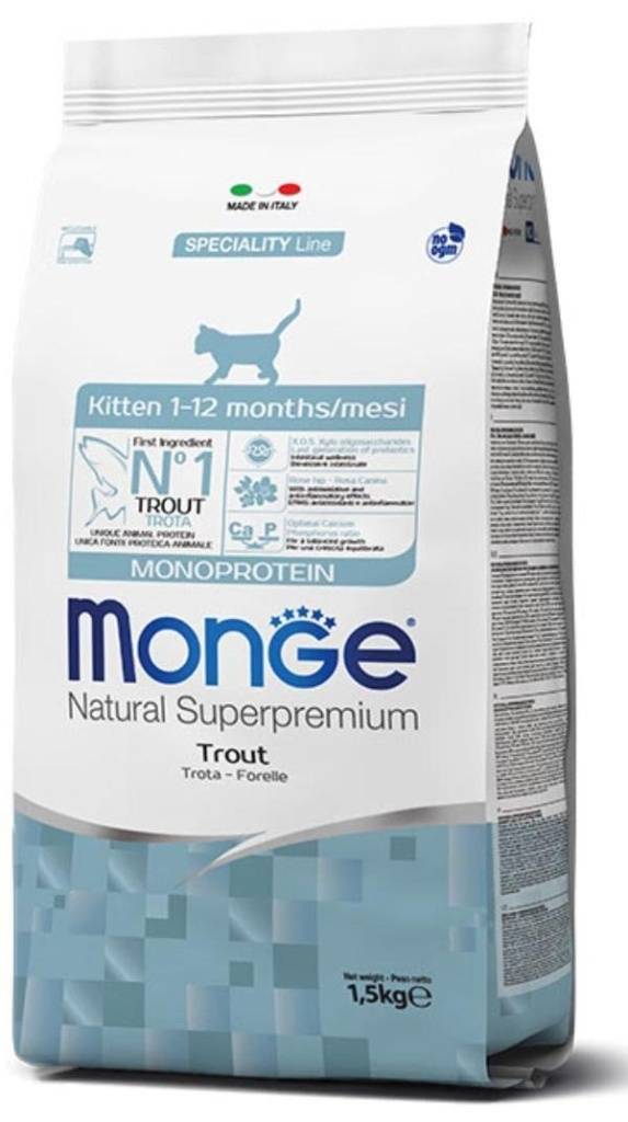 Monge Cat Monoprotein Kitten Trout