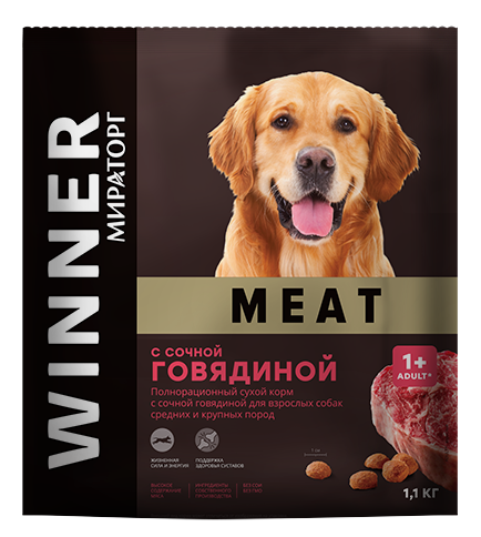 Winner Meat для собак средних и крупных пород (Говядина)