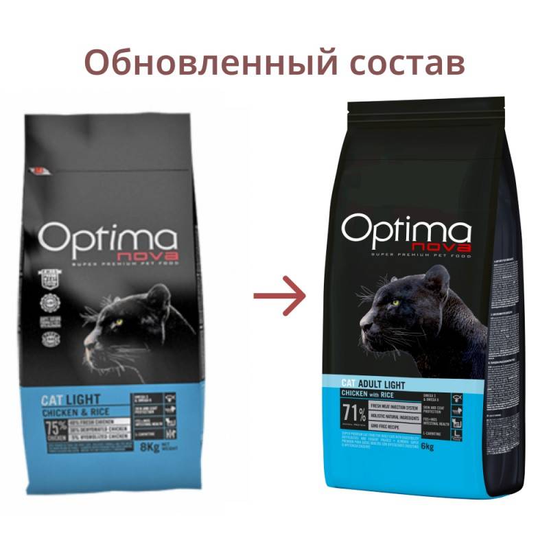 Optima Nova Cat Light Chicken Rice / ��� �������� ����� � ���������� �����, � ������� � �����