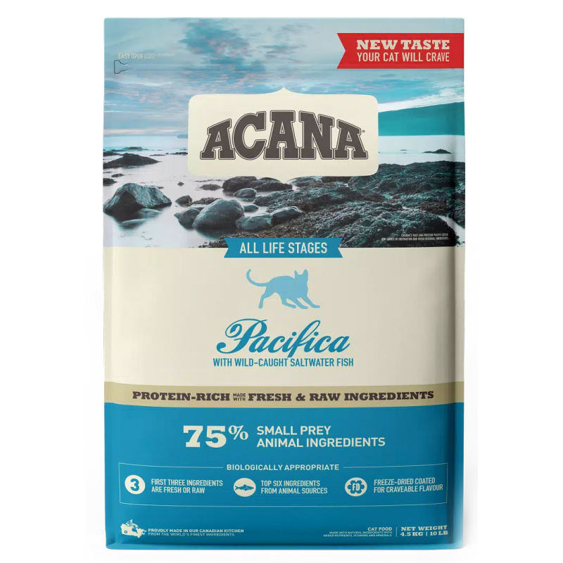 ACANA PACIFICA Cat&Kitten 75% - ���� ��� ����� ���� ��������� � �����, �� ���������������� �������, ��������, ��������, �����, � ������
