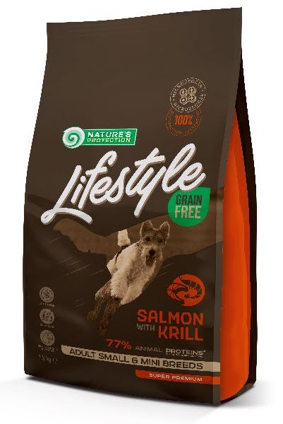 Nature's Protection Lifestyle Mini Adult dog Salmon with krill (  )