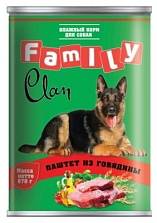 Clan Family Паштет из говядины для собак
