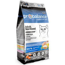 ProBalance Sterilized корм для стерилизованных кошек и кастрированных котов