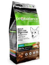 ProBalance Delicate Digestion корм для собак всех пород с лососем и рисом