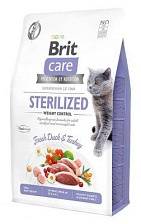 Сухой корм для кошек Brit Care Cat GF Sterilized Weight Control (Утка, индейка)