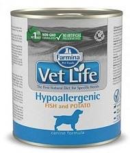 Консервы Farmina Vet Life Dog Hypoallergenic Fish&Potato, 300 г