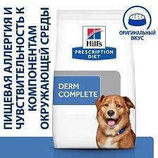Hill's Prescription Сухой диетический корм   Derm Complete для взрослых собак до 01.09.23
