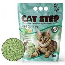 Cat Step Tofu Green Tea Комкующийся растительный наполнитель
