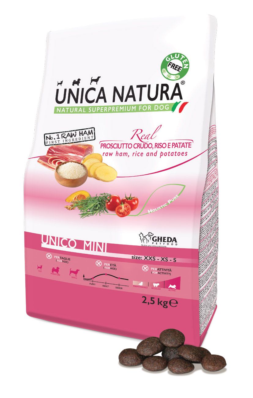 Gheda Unica Natura Unico Mini - сыровяленая ветчина, рис, картофель