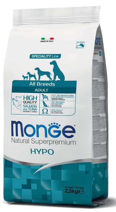 Monge Dog Speciality Adult Hypoallergenic (Лосось,тунец)