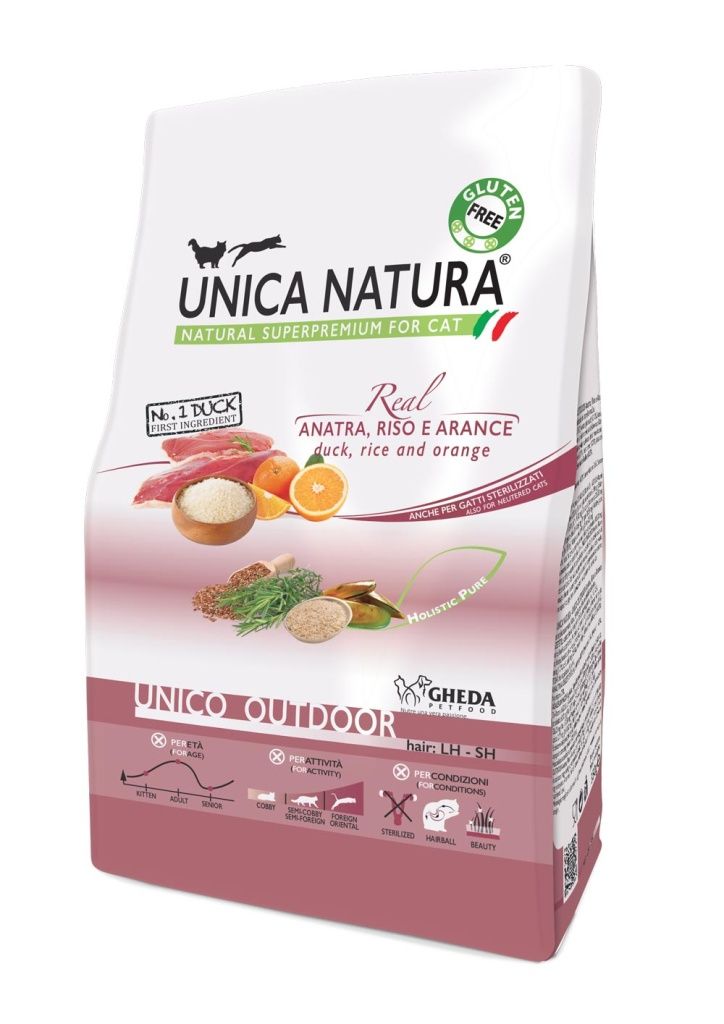 Unica Natura Unico Outdoor - утка, рис, апельсин