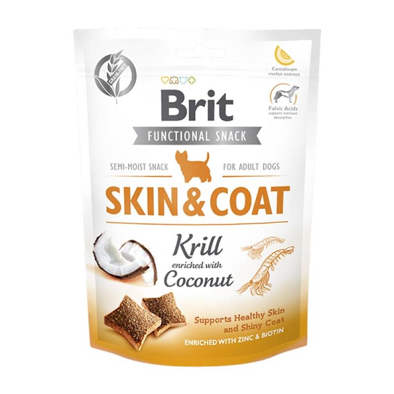 Brit Care Dog Functional Snack Skin&Coat с крилем (Здоровье кожи и шерсти)