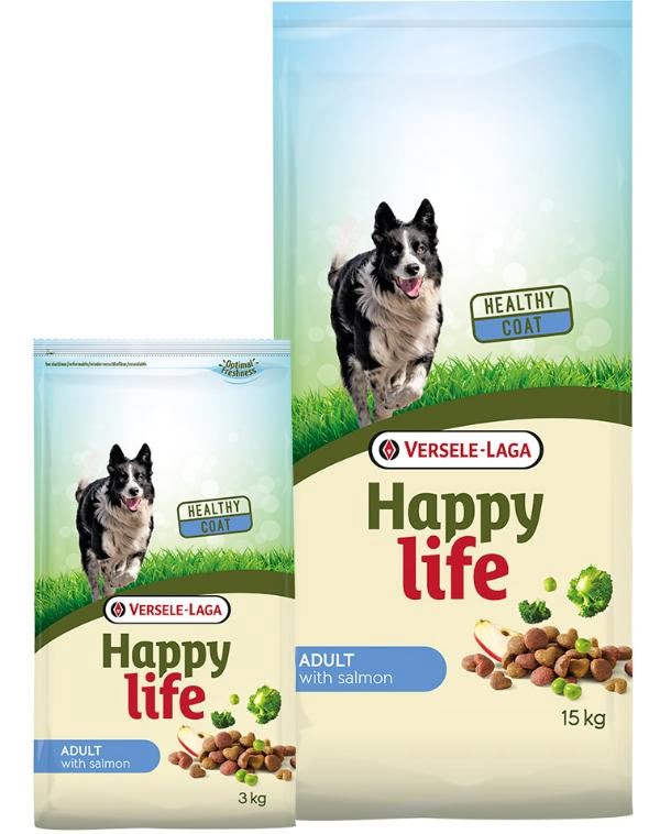 Happy Life Сухой корм для взрослых собак (Лосось)