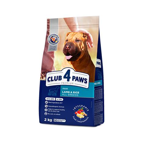 Club 4 paws гипоаллергенный с ягненком и рисом