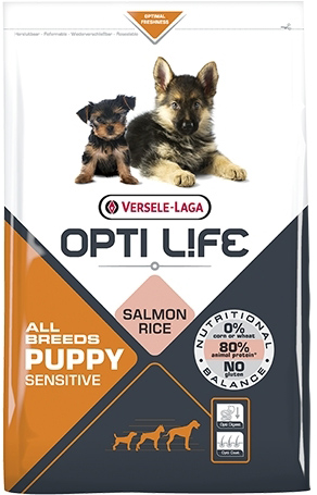 Opti Life Puppy Sensitive All Breeds (Лосось и рис)