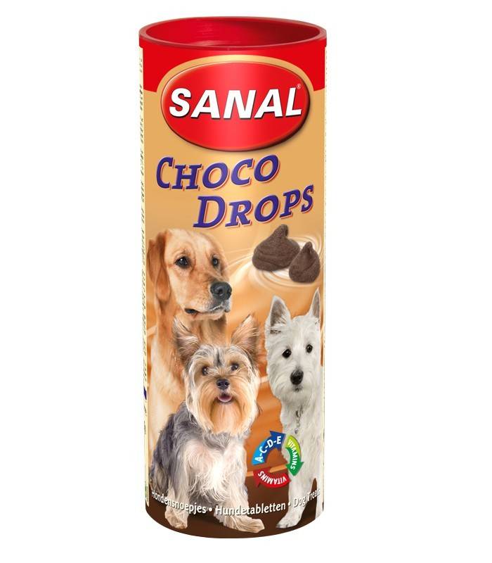 Лакомство Choco Drops со вкусом шоколада, Sanal 