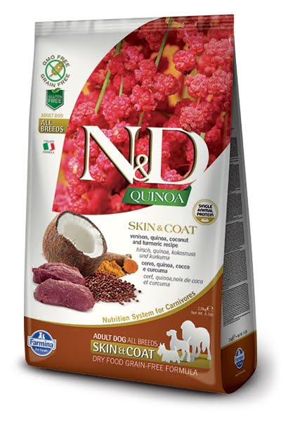 Farmina N&D Quinoa Adult All Breeds Skin & Coat Venison