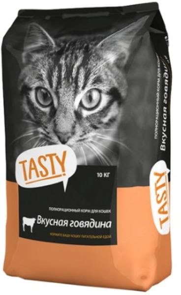 Корм Tasty для взрослых кошек (Говядина)