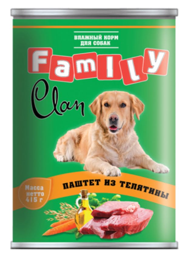 Clan Family Паштет из телятины для собак