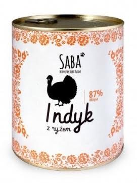 Консервы "Saba" Индейка с курицей, рисом и витаминами