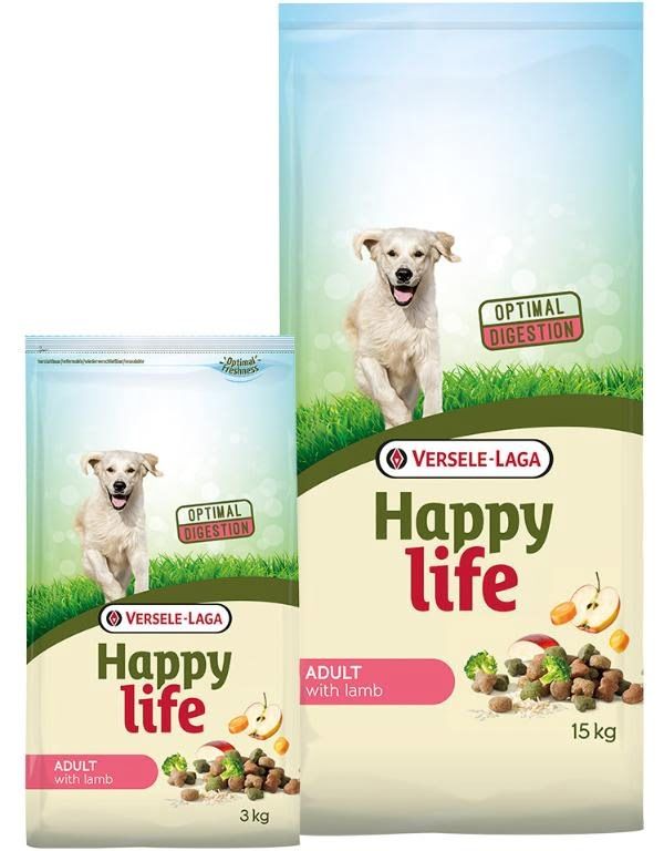 Happy Life Сухой корм для взрослых собак (Ягненок)