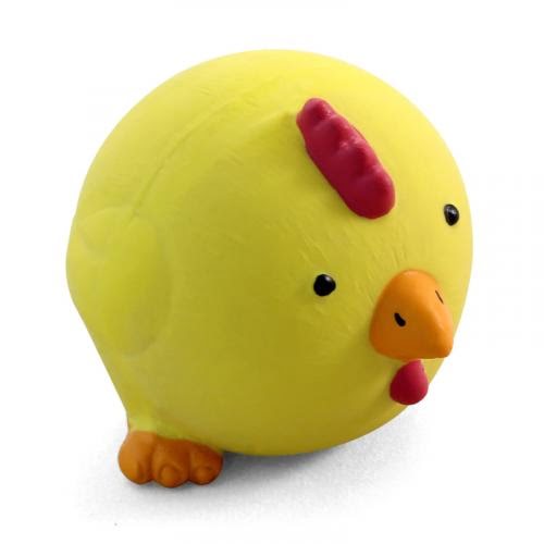 Игрушка для собак из латекса "Мяч-цыпленок", d80мм