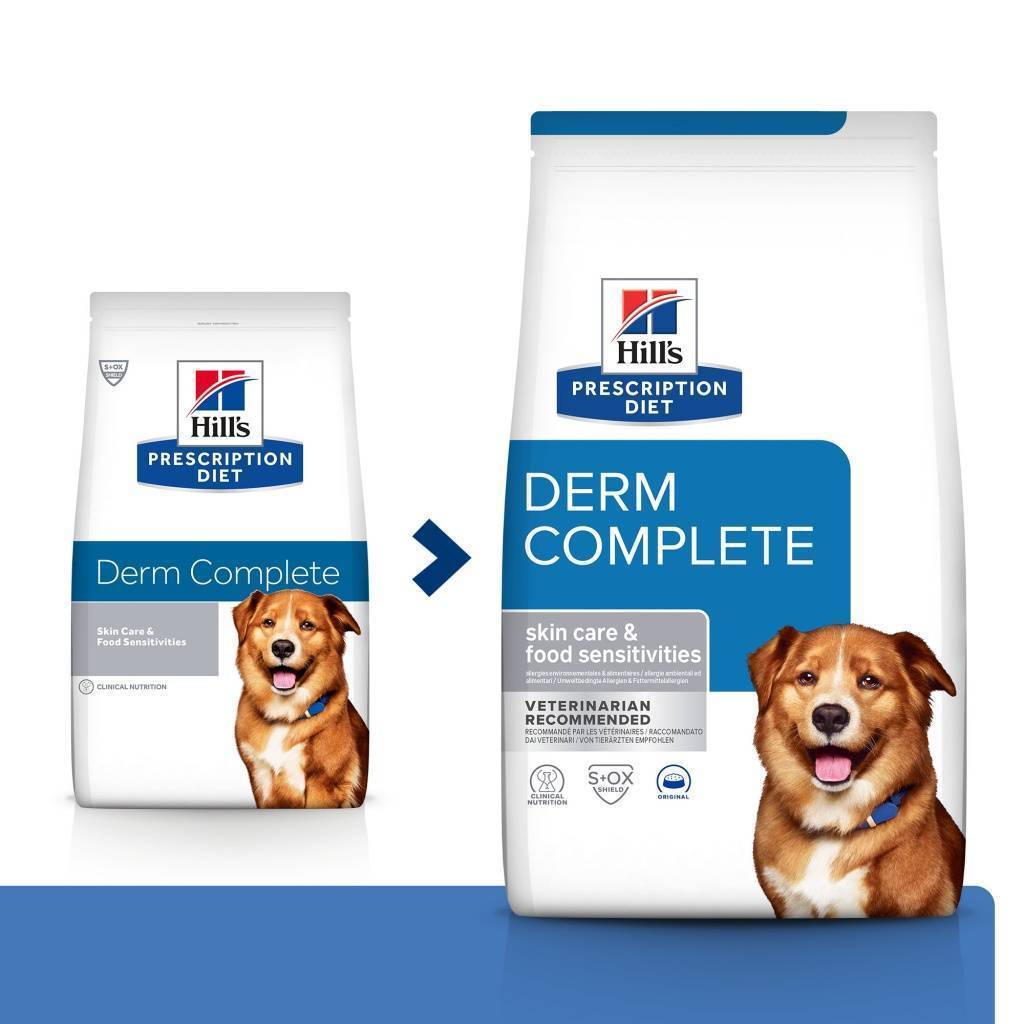 Hill's Prescription Сухой диетический корм   Derm Complete для взрослых собак 